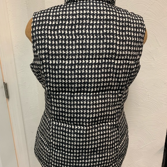 Charter Club houndstooth pattern puffer vest sz M - Picture 2 of 7